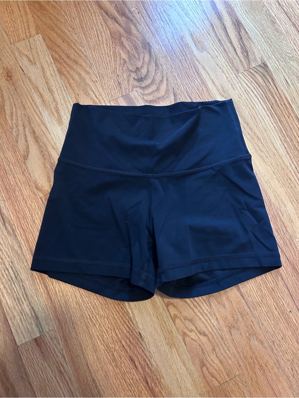 Aritzia Black High-Waist Athletic Shorts
